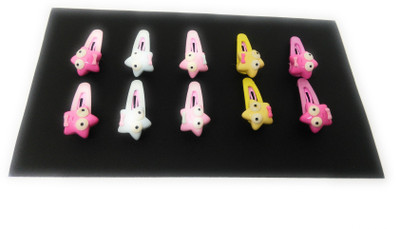 

Khubsurat Cartoon Tic-Tac Hair Clips for Kids, Set of 5 Pairs (10 Pieces) of Different Colors Tic Tac Clip, Hair Clip(Multicolor)