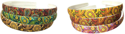 

New Arihant Traders New Arihant Traders- Premium Quality Multicolor printed Hair Band/Headband (6 pieces) Hair Band(Multicolor)