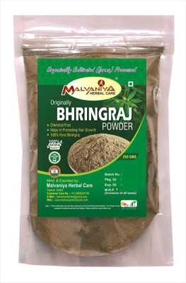 

Malvaniya Herbal Care Bhringraj Leaves Hair Powder | 100% Natural Herbal Powder |Organically Processed for Fighting Hair Fall -250g(250 g)