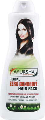 

AYURSHA HERBAL PRODUCTS Zero Dandruff Hair Pack(250 g)