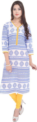 

Koshika Casual Printed Women Kurti(White