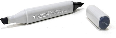 

Brustro Twin Tip Based Marker Grey (Cool Grey II 6)(Set of 1, Grey (Cool Grey II 6))