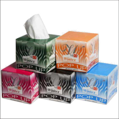 

Wintex Pop up tissue pack of 5 White Napkins(5 Sheets)