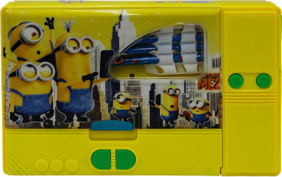 

Toys Factory Pencil Box Cartoon Character Art Plastic Pencil Box(Set of 1, Yellow)