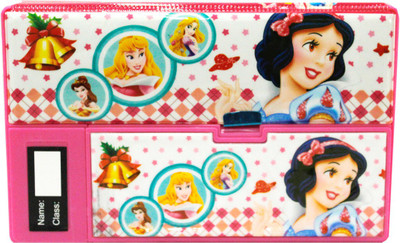 

Toys Factory Pencil Box Cartoon Character Art Plastic Pencil Box(Set of 1, Pink)