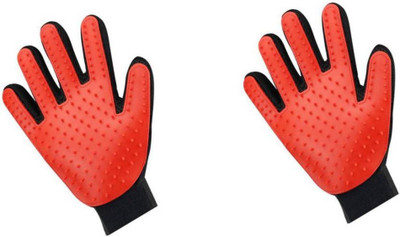 

Easymart Pet Glove For Dogs & Cats Grooming Gloves for Dog, Cat (Red, Fits All) Grooming Gloves for Dog(Red, Fits All)