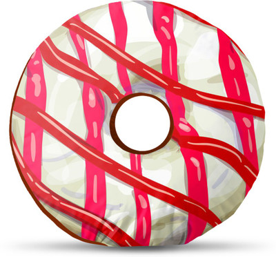 

Sleep Nature's Donut Donut Pillow Pack of 1(Multicolor)