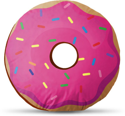 

Sleep Nature's Donut Donut Pillow Pack of 1(Multicolor)
