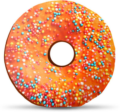 

Sleep Nature's Donut Donut Pillow Pack of 1(Multicolor)