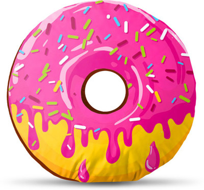 Sleep Nature's Donut Donut Pillow Pack of 1(Multicolor)