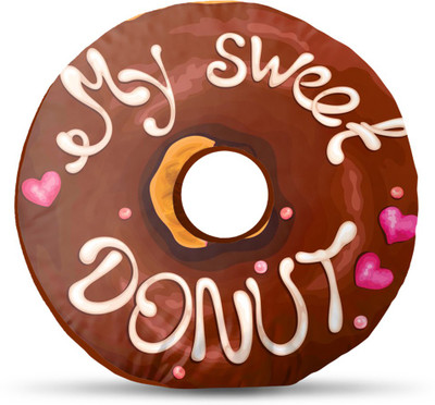 

Sleep Nature's Donut Donut Pillow Pack of 1(Multicolor)