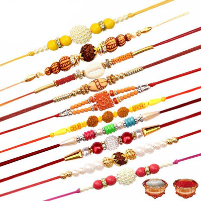 Prop It Up Designer 12345 Assorted Chawal Roli Pack  Set(12)