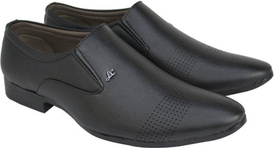 

Koscko Premium Quality Formal Shoes Slip On For Men(Black