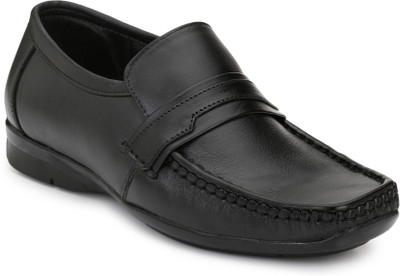 

Eego Italy Genuine Leather Comfy Shoes Slip On For Men(Black