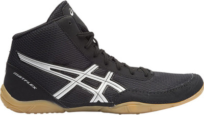 

Asics Matflex Wrestling Shoes for Men - Black/Silver - 8 US Wrestling Shoes For Men(Black