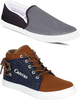 

Lifecart Slip On Sneakers For Men(Multicolor