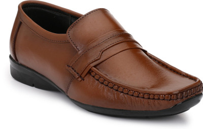 

Eego Italy Genuine Leather Comfy Shoes Slip On For Men(Brown