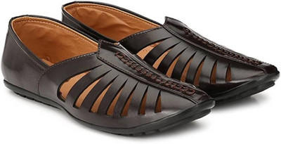 

Rjkart Jalsa Nagra Jutti Mojaris For Men Mojaris For Men(Black