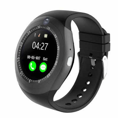 

Mobixpress Round Bluetooth Smartwatch with SIM Card Slot with Pedometer Sleep-Monitoring Smart-Notification Micro-SD Card Whatsapp,Facebook Anti lost BLACK Smartwatch (Black Strap free) Smartwatch(Black Strap Free Size)