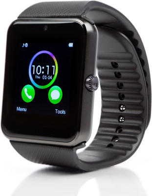 

kukshya GT08 Black Spot Bluetooth Smartwatch with Camera + SIm & Memory Card Slot Compatible with Digital All Android Mobiles and IOS Device Multi Smartwatch(Black Strap Free Size)