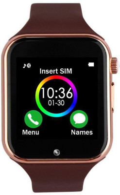 

ACCESSOREEZ A7 Smartwatch Built-in Sim and Card Smart Watch Smart Watches Smartwatch(Brown Strap 2.3)