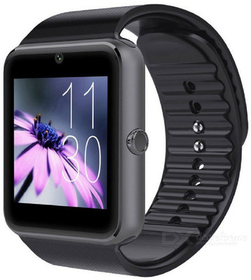 

kukshya GT08 Black Spot Bluetooth Smartwatch with Camera + SIm & Memory Card Slot Compatible with Digital All Android Mobiles and IOS Device Multi Smartwatch(Black Strap Free Size)