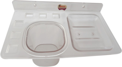 

Amar Soap Dish With Tumbler(Clear)