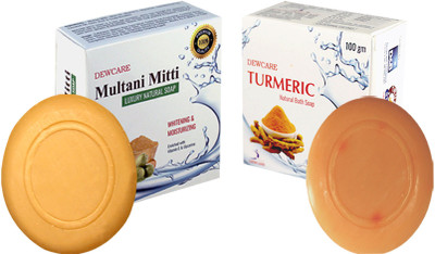 

DEWCARE MULTANI + TURMERIC SOAPS (1+1 COMBO)(200 g, Pack of 2)
