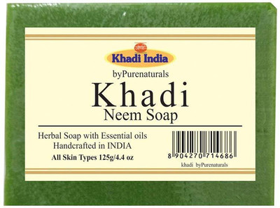 

Khadi Neem Soap-125g Set of 4(125 g, Pack of 4)