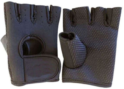 

Generic Gym Gloves For Men And Women With Padded Cushion Gym & Fitness Gloves (Free Size, Black)