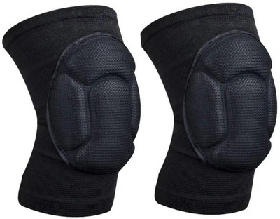 

Urbancart Knee Pad, Knee Brace for Arthritis, Running, Basketball, Meniscus Tear, Sports, Athletic. Non-Bulky, Relieves Pain, Pack of 2 Knee Support (Free Size, Black)