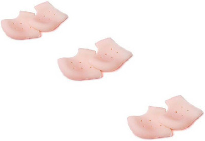 

infinitydeal Silicon Gel Heel Socks Pad Heel Pain Relief Heel Support (PACK OF 3) Heel Support (Free Size, Beige)