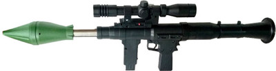 

IndusBay Army Style Rambo Toy Gun Big Size 25 inches with Flashlight, Laser Target System(Multicolor)