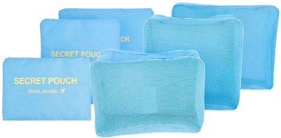 

ixia impex 6 Pc Blue Luggage Organizer Travel Toiletry Kit(Blue)