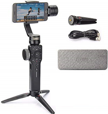 

zhiyun Smooth 4-3 axis Gimbal (Black) with Tripod Tripod(Black, Supports Up to 220 g)