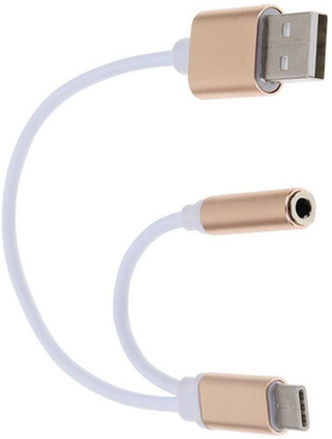 

FUZION Male Type-C to 3.5mm Female Jack AUDIO AND CHARGE Earphone USB Adapter(Multicolor)