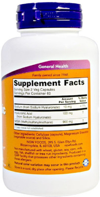 

Now Foods Now Foods, Hyaluronic Acid,(120 No)