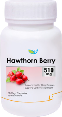 

Biotrex Nutraceuticals Hawthorn Berry 510mg - 60 Veg Capsules(60 No)
