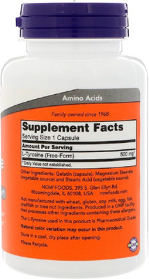 

Now Foods Now Foods, L-Tyrosine,(120 No)