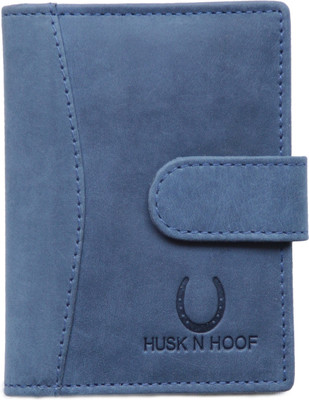 

Husk N Hoof Men Casual Blue Genuine Leather Card Holder(20 Card Slots)