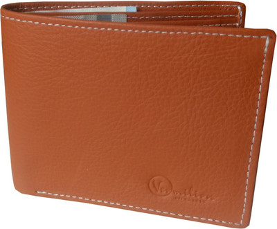 

Vermilion Lifestyle Men Casual Tan Genuine Leather Wallet(6 Card Slots)