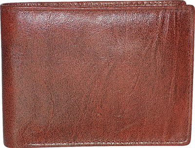 

Kan Men Casual Brown Genuine Leather Wallet(6 Card Slots), Maroon