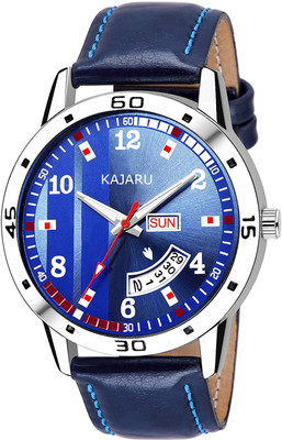 

KAJARU D&DL-K001 BLUE DIAL DAY & DATE FUNCTIONING Watch - For Men