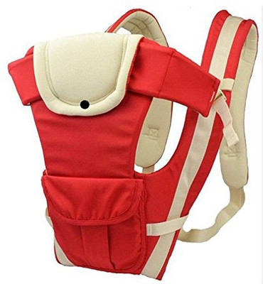 

IndusBay Baby Carrier 4 In 1 Adjustable Infant Comfortable Sling Backpack & Buckle Strap - Red Baby Carrier(Red, Front carry facing out)
