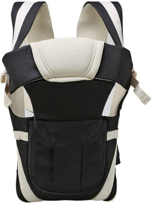 

IndusBay Baby Carrier 4 In 1 Adjustable Infant Comfortable Sling Backpack & Buckle Strap - Black Baby Carrier(Black, Front carry facing out)