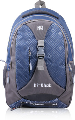 

Hi Shot School Bag 0013 Waterproof School Bag(Grey, 15 L)