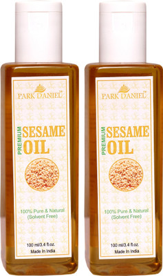 

Park Daniel Virgin Sesame Oil - Pure and Natural Combo pack of 2 bottles of 100 ml(200 ml)(200 ml)