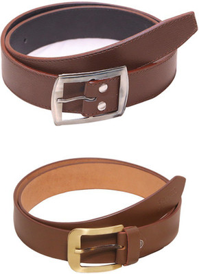 

Lee Topper Men Casual, Evening, Formal, Party Brown Artificial Leather Belt