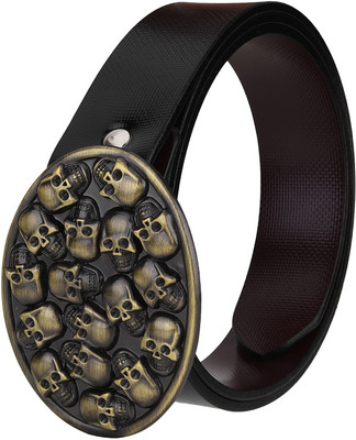 

Styles Creation Men Party, Evening Black, Gold Artificial Leather Belt, Black;copper