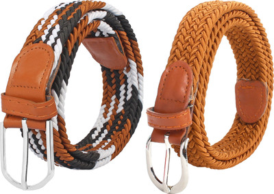 

Styles Creation Women Casual Multicolor Synthetic, Canvas Belt, Black;brown